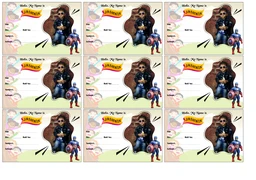 Customized School Book Stickers - MAZ01