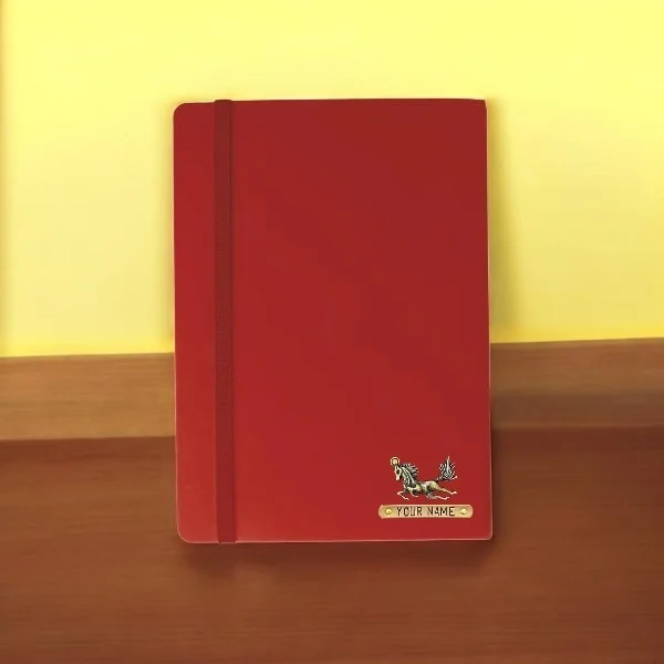 Lined Journal Notebook Diary - Red Color - Regular Price