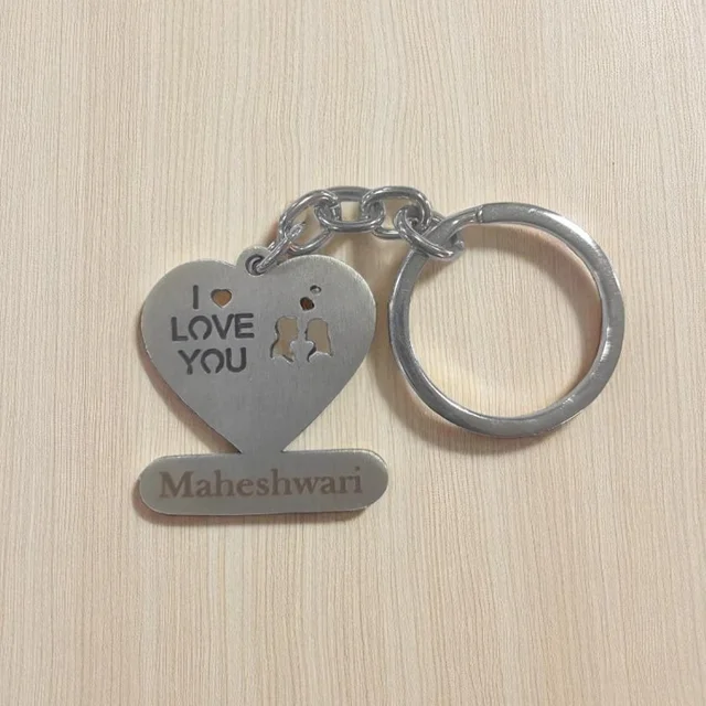 Metal Keychain with Engraving | Heart Shape - Regular Price