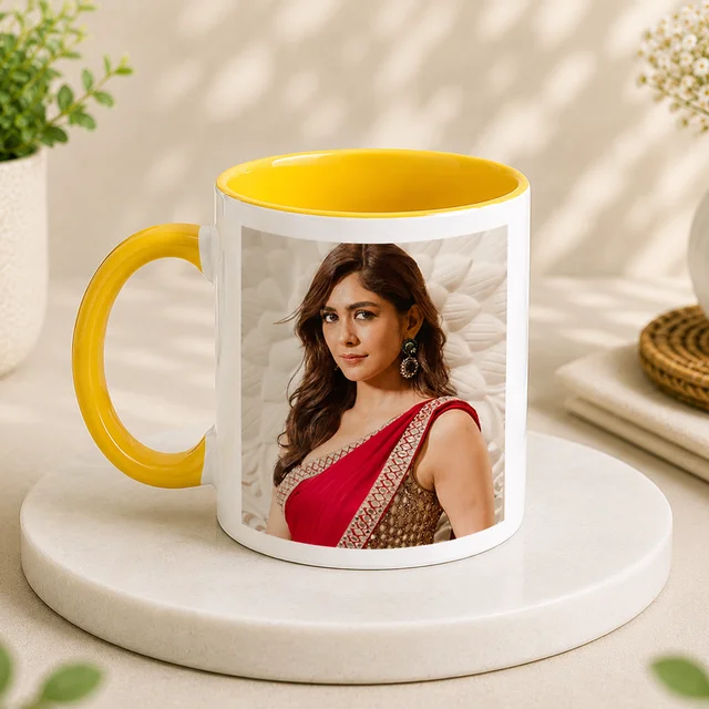 Inner & Handle Yellow Color Coffee Mug - Member Price