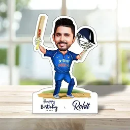 ACC01 - Personalized Cricketer Caricature Cartoon Frame | Birthday, Anniversary, Father's Day & Cricket Lover Gift - Member Price