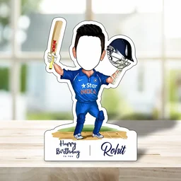 ACC01 - Personalized Cricketer Caricature Cartoon Frame | Birthday, Anniversary, Father's Day & Cricket Lover Gift - Member Price