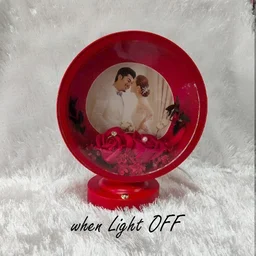 Premium LED Frame with Flowers - Round Red - Regular Price