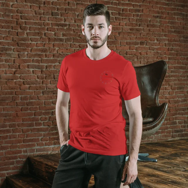 Red Color T-shirt - Polyester - Half Sleeves - Sportz Daily Label