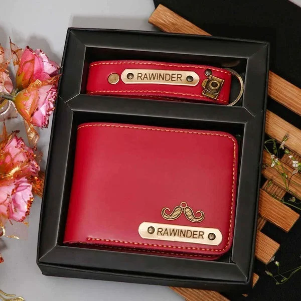 Gents 2 pc Wallet Combo - Red - Regular Price