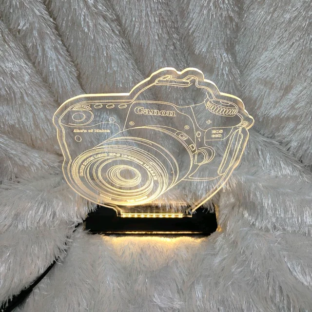 Personalised Camera Acrylic Frame - Single LED - Regular Price