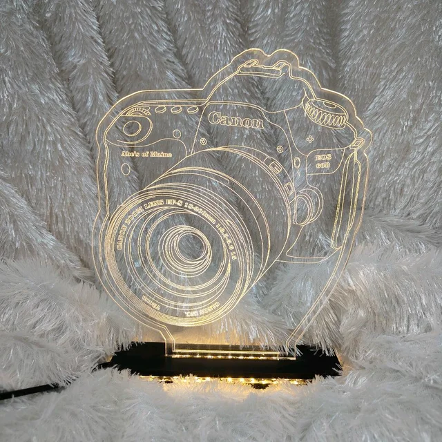 Personalised Camera Acrylic Frame - Single LED - Regular Price