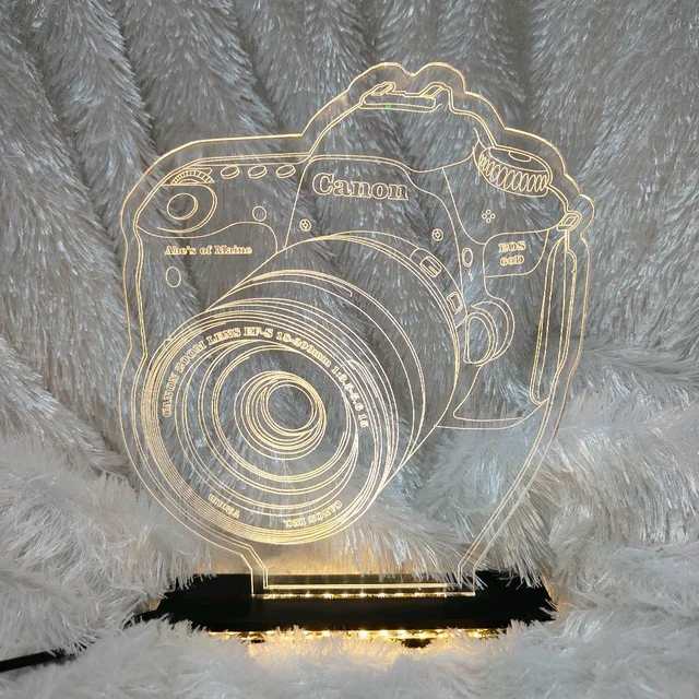 Personalised Camera Acrylic Frame - Single LED - Regular Price