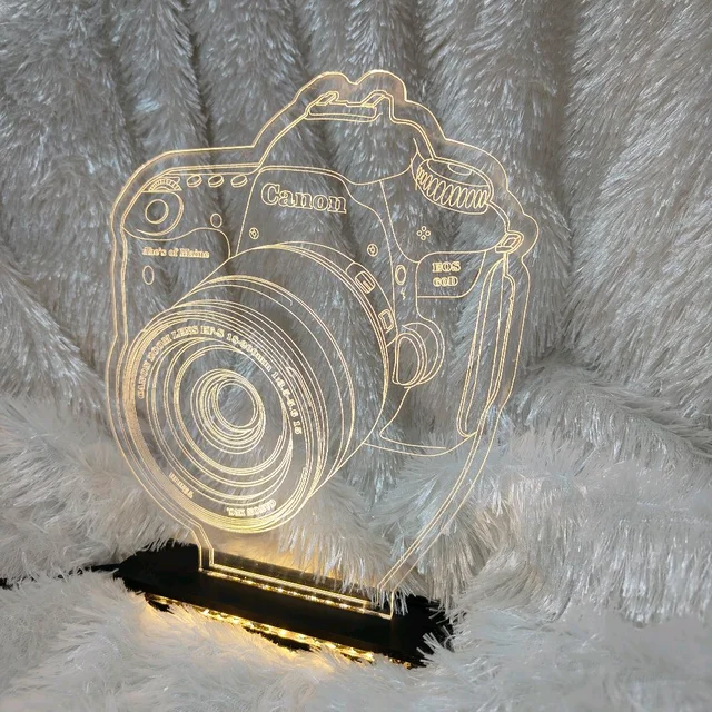 Personalised Camera Acrylic Frame - Single LED - Regular Price