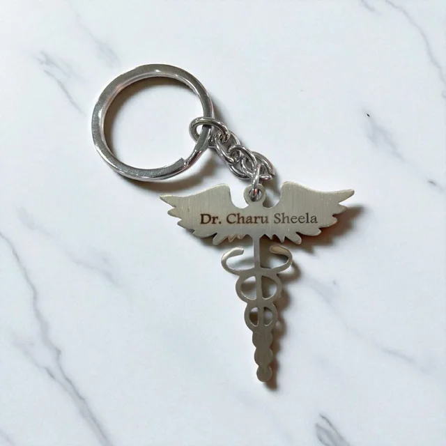 Metal Keychain with Engraving | Doctor theme - Regular Price