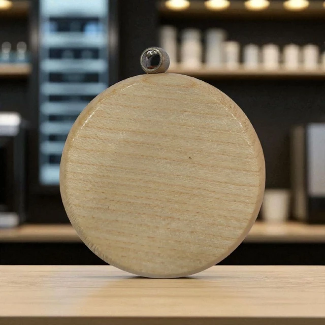 Wooden Engraved Keychain - Round Shape - Regular Price