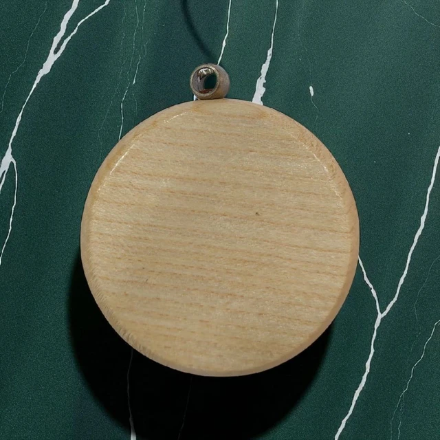 Wooden Engraved Keychain - Round Shape - Regular Price