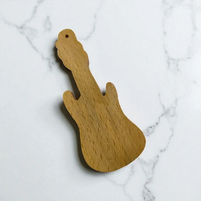 Wooden Engraved Keychain - Guitar Shape - Regular Price