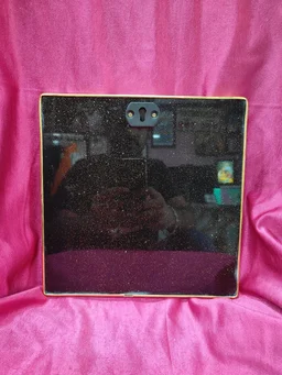 10x10" Inch Square - Golden Beeding Photo Frame - Sparkle Laminated