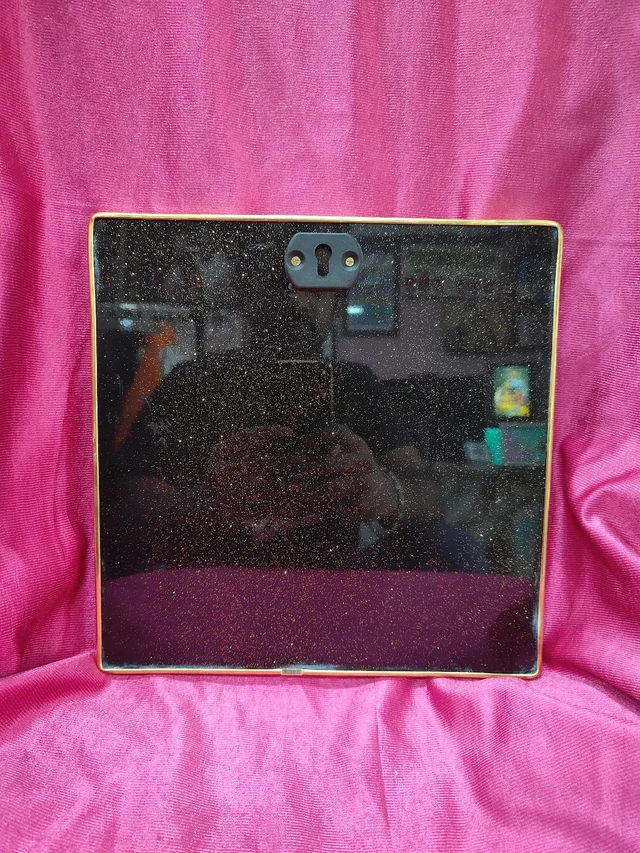 10x10" Inch Square - Golden Beeding Photo Frame - Sparkle Laminated