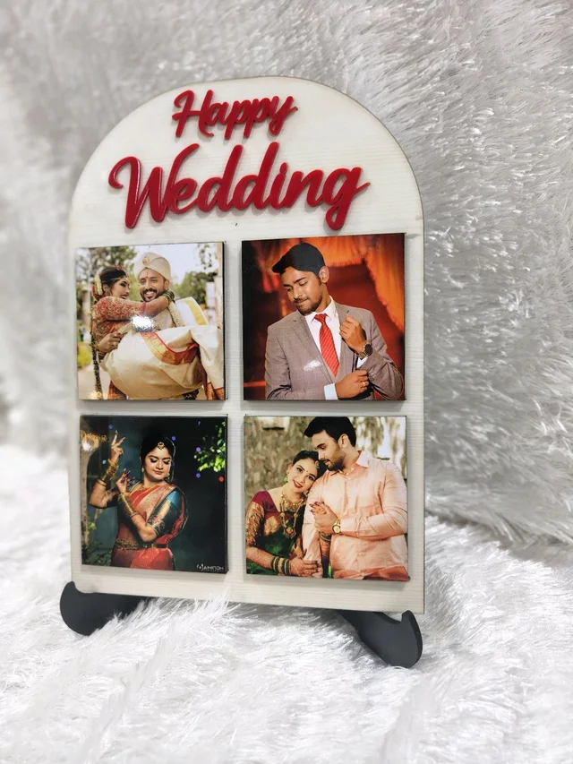9x10 Inch MDF Table Frame - Happy Wedding