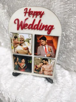 9x10 Inch MDF Table Frame - Happy Wedding
