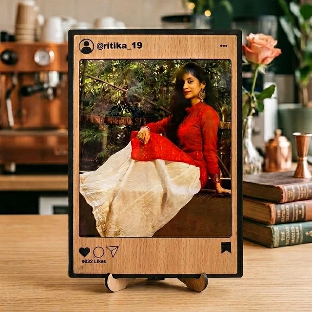 Instagram Fan - Personalised MDF Table Frame