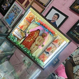 12x15 Inch Personalized Miniature LED Box Photo Frame | Wedding, Anniversary & Couple Gift