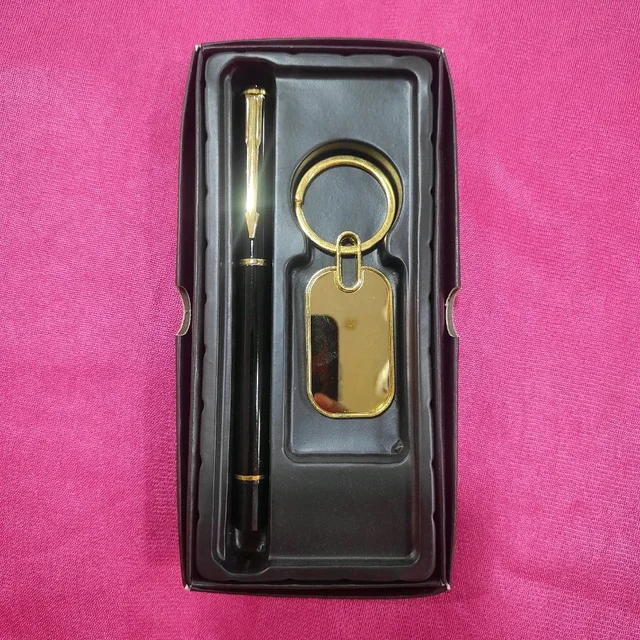 Golden Arrow Pen With Gold Keychain Combo - Member Price