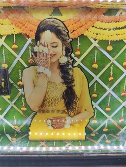 A4 size Haldi Ceremony Miniature LED Photo Frame | Bridal Haldi, Wedding & Bride-to-Be Gift