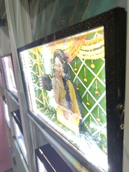 A4 size Haldi Ceremony Miniature LED Photo Frame | Bridal Haldi, Wedding & Bride-to-Be Gift