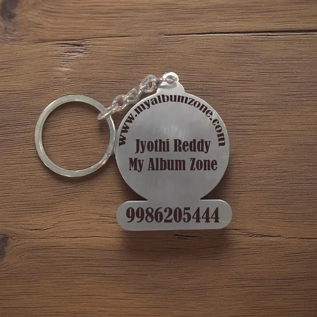 Metal Keychain with Engraving | Badge Type - Regular Price
