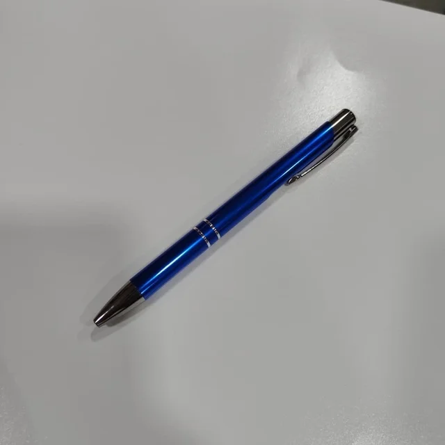 Metal Tiktik Pen (Blue Color Body) - Personalized with Name Engraving - Regular Price