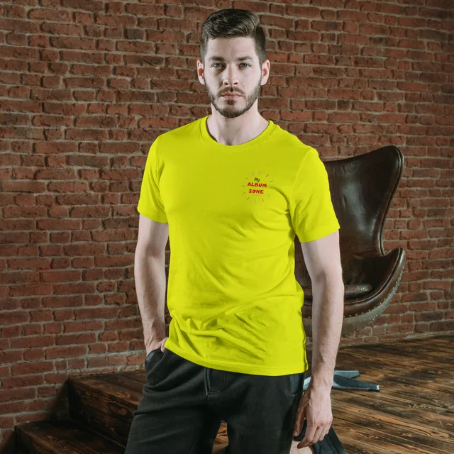 Yellow Color T-shirt - Polyester - Half Sleeves - Sportz Daily Label