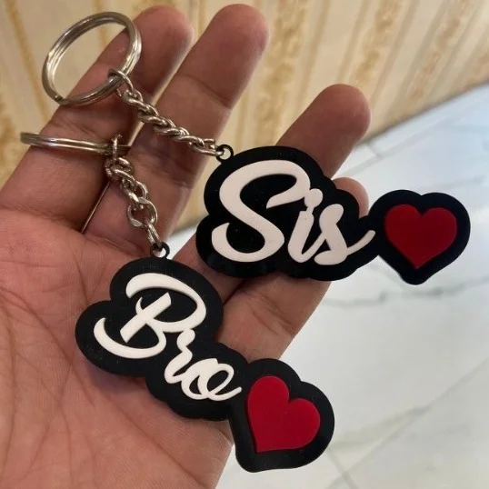Acrylic Keychain - Set of 2 BRO & SIS - Regular Price