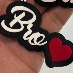 Acrylic Keychain - Set of 2 BRO & SIS - Regular Price