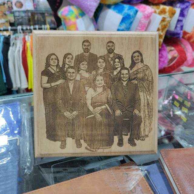 8x8 inch Square - Engraved Wooden Plaque - Regular Price