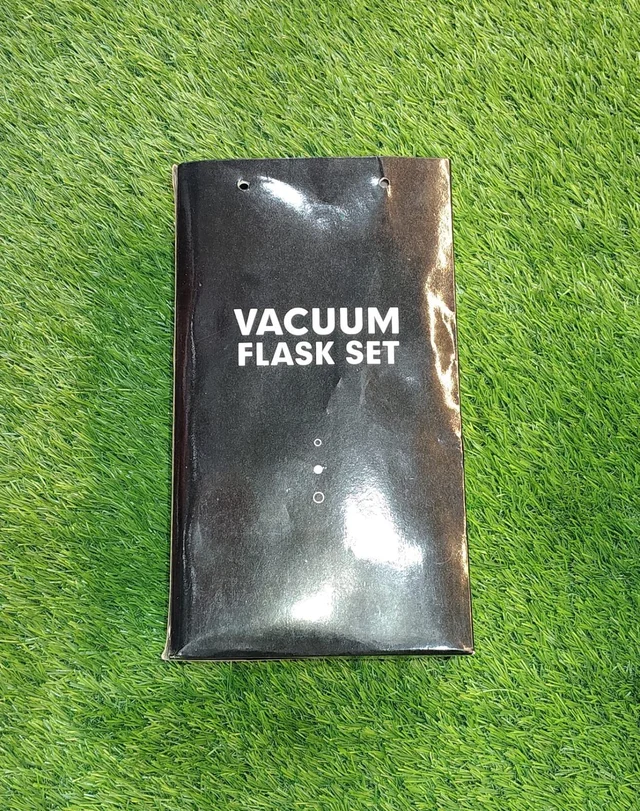 Vacuum Flask Gift Set with 3 Cups – Personalized Name Engraved Bottle- Grey Colour - Member Price