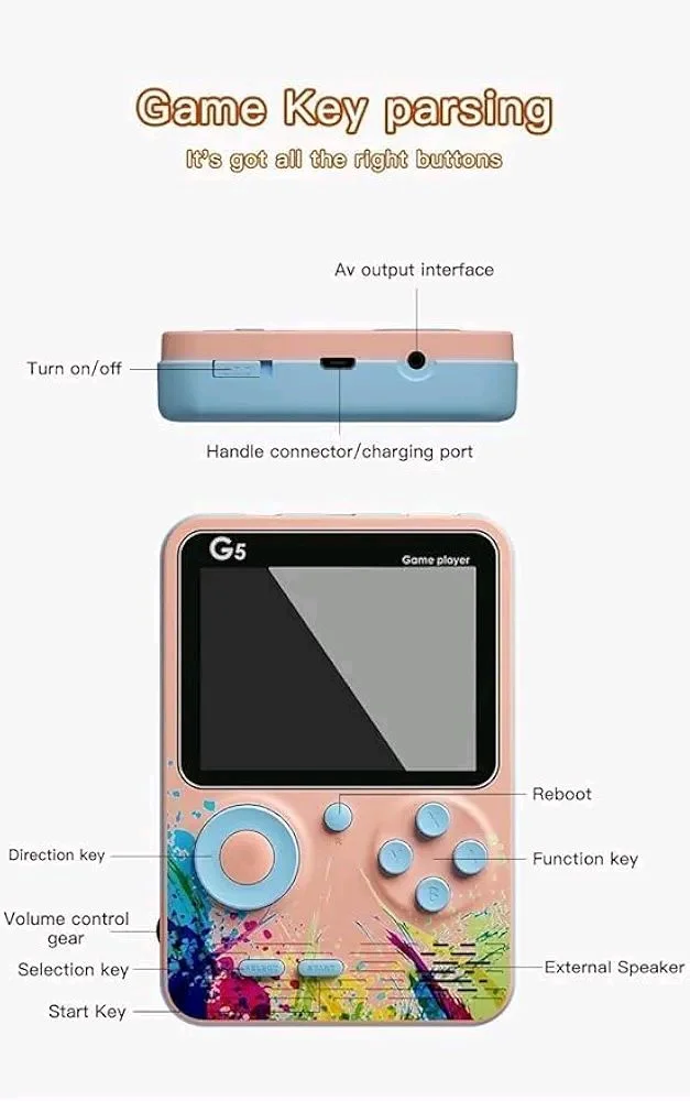 G5 500 In 1 Handheld Game Box