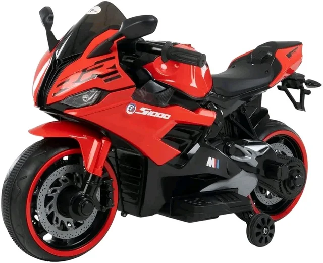 Patna Toys Veloz Bike Battery Operated Ride-On Bike for Kids | Rechargeable Electric Bike with Easy Controls & Comfortable Seat | Indoor & Outdoor Ride On Toy Red


