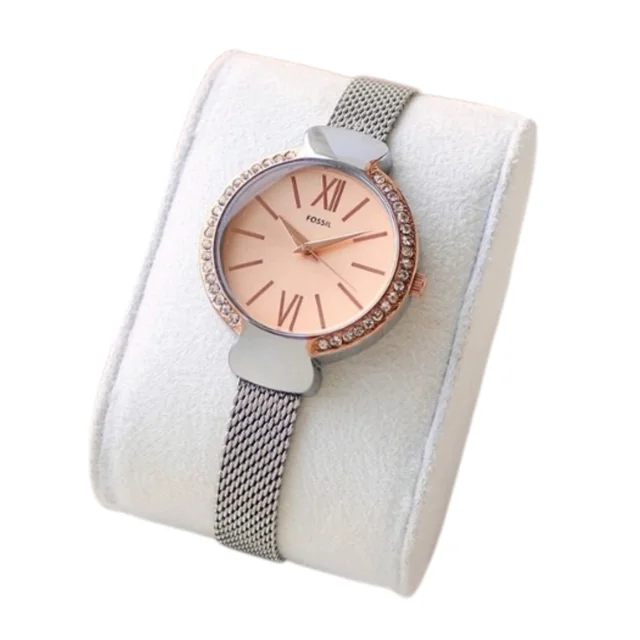 Fossil Women's Silver Rose Collection Wrist Watch - 1 Year Machine Warranty