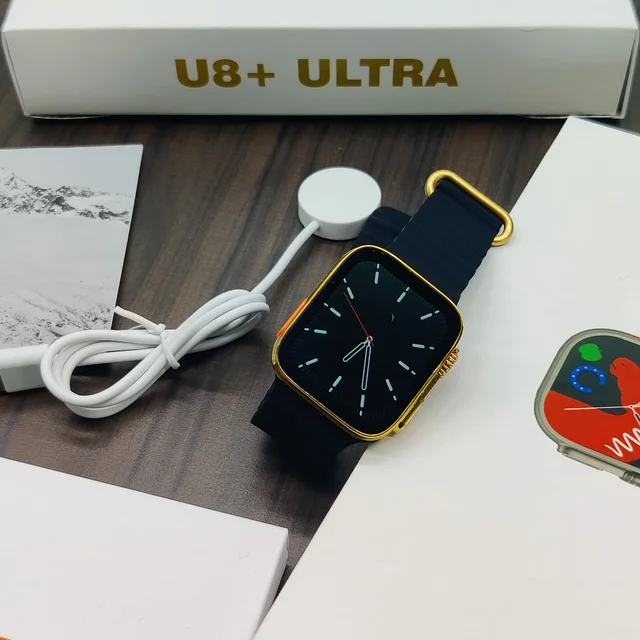 U8+ Ultra Smart Watch - Black, 30 Days Warranty