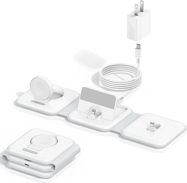 3 in One Charger For iphone iWatch And Airpods 