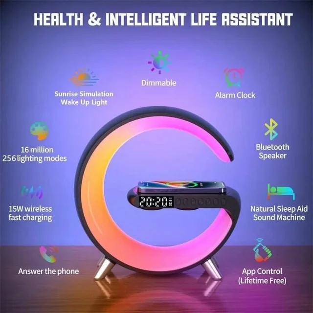 Blutooth Speaker With Wireless Phone Charger 