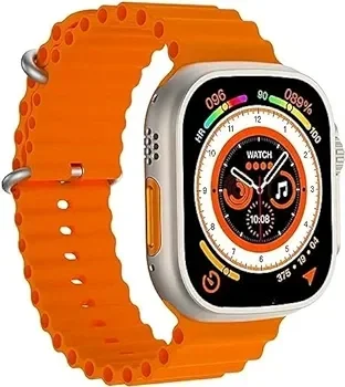 T900 Ultra Smart Watch - Orange, 1.5 Months Warranty