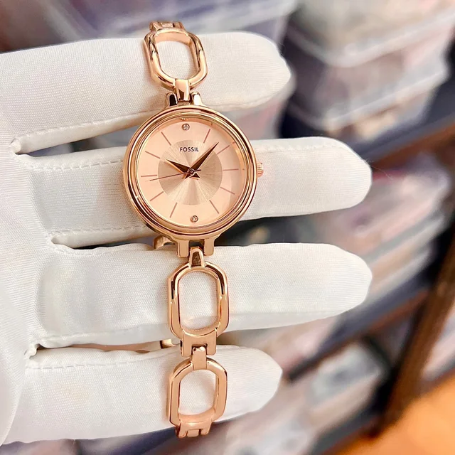 Women's Collection Stylish Stainless Steel Wrist Watch - Rose Gold, 1 Year Machinery Warranty