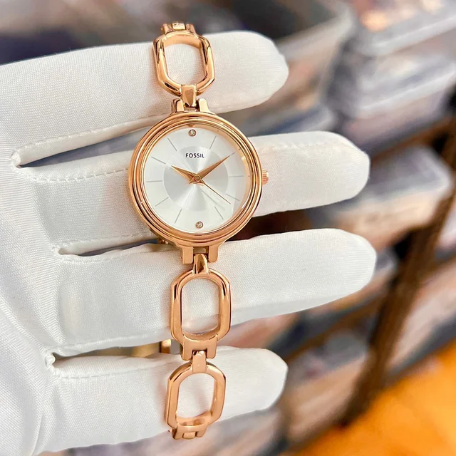 Women's Collection Stylish Stainless Steel Wrist Watch - Rose Gold, 1 Year Machinery Warranty