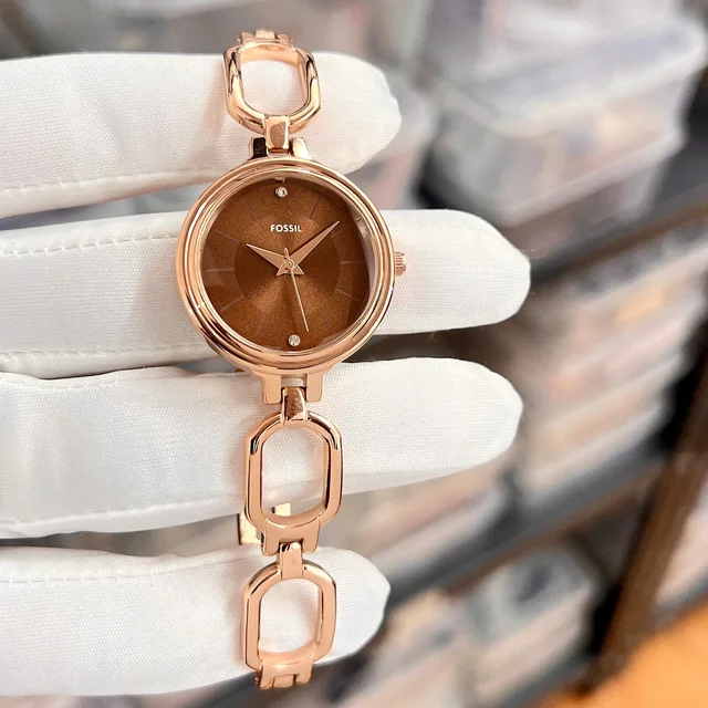 Women's Collection Stylish Stainless Steel Wrist Watch - Rose Gold, 1 Year Machinery Warranty