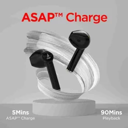 BoAt Airpods 138 Headset - Black, 1 Year Warranty