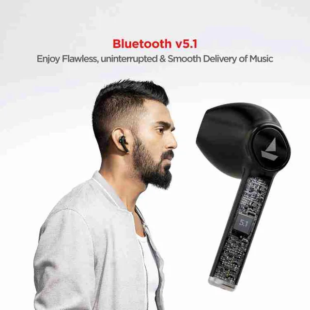 BoAt Airpods 138 Headset - Black, 1 Year Warranty