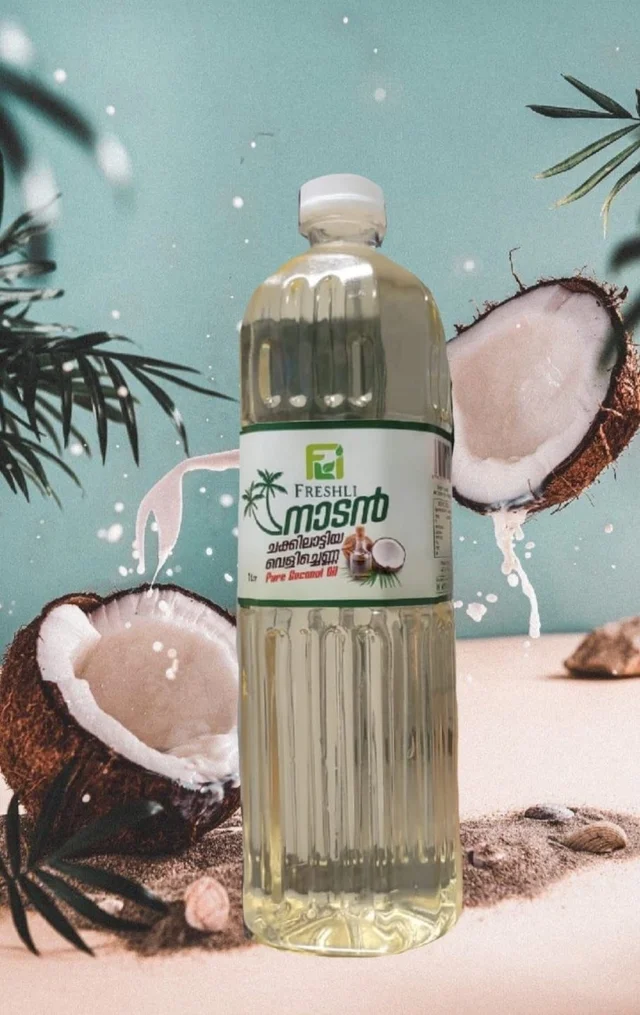 Coconut Oil Traditionally made Pure ( ചക്കിലാട്ടിയ വെളിച്ചെണ്ണ)500ml