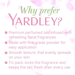 Yardley London English Rose Talcum Powder, 100g