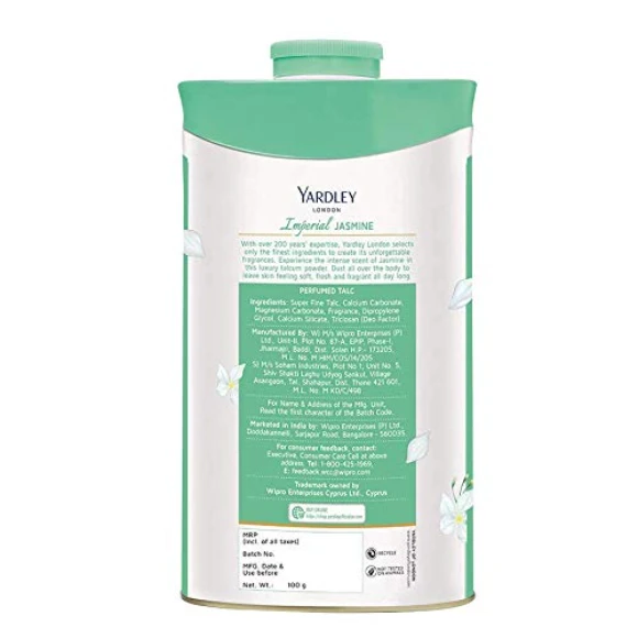 Yardley London Imperial Jasmine Talcum Powder 100g