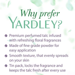 Yardley London Imperial Jasmine Talcum Powder 100g