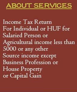 ITR 1 (For Salaried Person & Other Income) - https://forms.gle/PoDYzpTMhsk22AvAA, email to eprecust@gmail.com